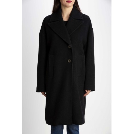 COCOON COAT IN WASHED CLOTH