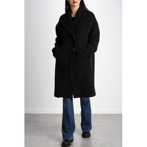 COCOON COAT IN WASHED CLOTH