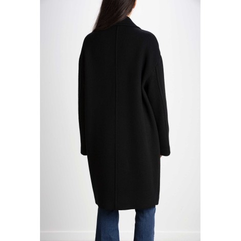 COCOON COAT IN WASHED CLOTH