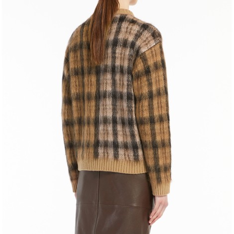 MAX MARA WEEKEND MAGLIA FERIALE IN FILATO DI MOHAIR MARRONE 53662323600001