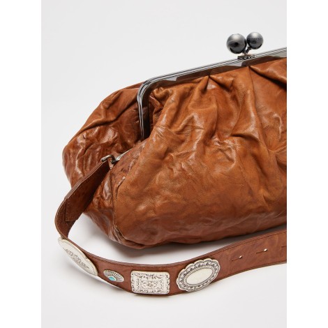 MAX MARA WEEKEND PASTICCINO BAG CARAMBA LARGE IN PELLE 55160324600001