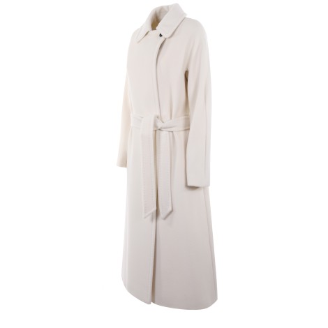 MAX MARA STUDIO CAPPOTTO CIELO IN LANA BIANCO 60160523600009