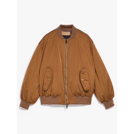 MAX MARA WEEKEND BOMBER HATELEY IN TESSUTO ANTIGOCCIA MARRONE  54860723600008