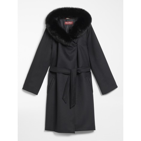 MAX MARA STUDIO CAPPOTTO 3MANGO IN LANA NERO 60161623600013