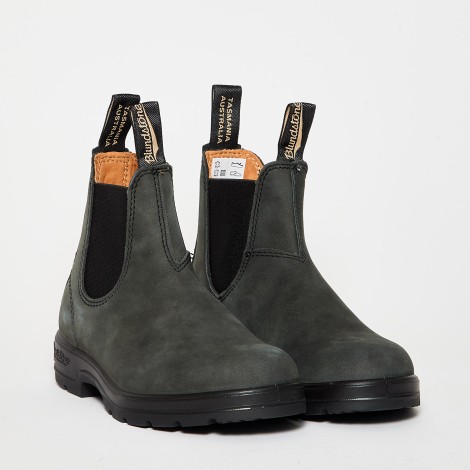 Chelsea boot in pelle nubuk effetto vintage