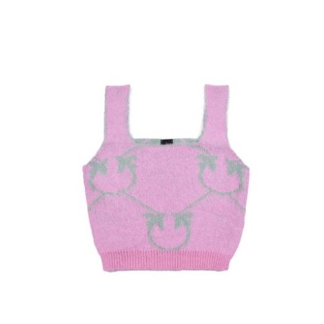 TOP LAURIE IN MOHAIR MONOGRAM JACQUARD 