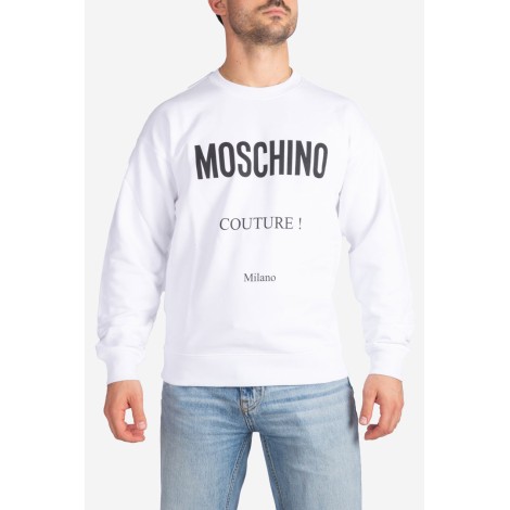 MOSCHINO Felpa in cotone con logo