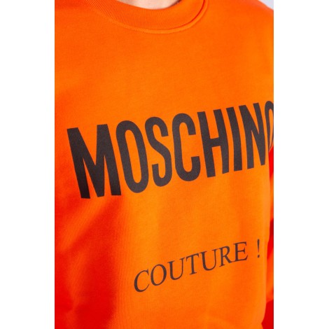 MOSCHINO Felpa in cotone con logo