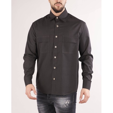 YES LONDON Overshirt con tasconi Yes London