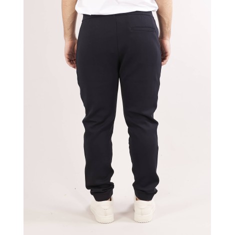 EMPORIO ARMANI Pantaloni jogger in double jersey con tape logo jacquard Emporio Armani