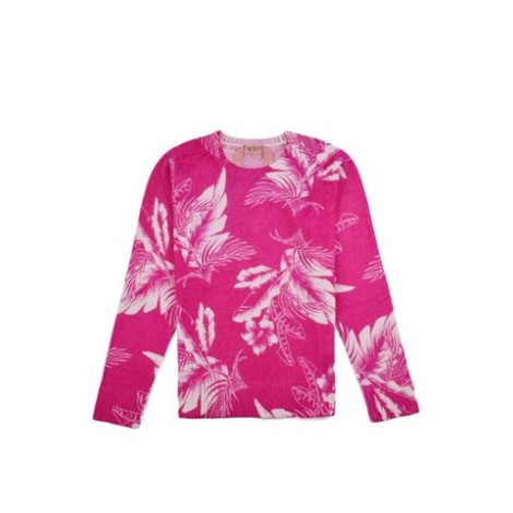 MAGLIONE CON MOTIVO FLOREALE JACQUARD