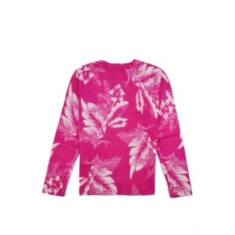 MAGLIONE CON MOTIVO FLOREALE JACQUARD