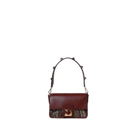 BORSA ETRO A SPALLA BORDEAUX CON RICAMO PAISLEY