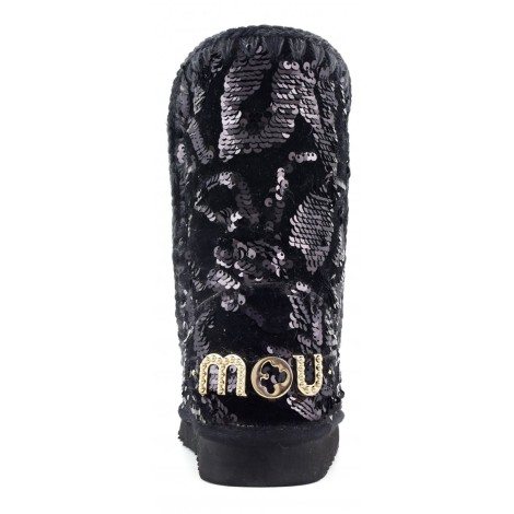 MOU STIVALETTO ESKIMO 24 BIG LOGO STUDS NERO 101031KGASQBK