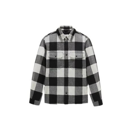 WOOLRICH alaskan wool check overshirt