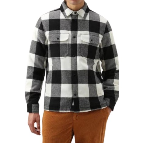 WOOLRICH alaskan wool check overshirt