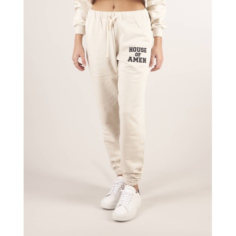 AMEN Pantalone con stampa logo AMEN