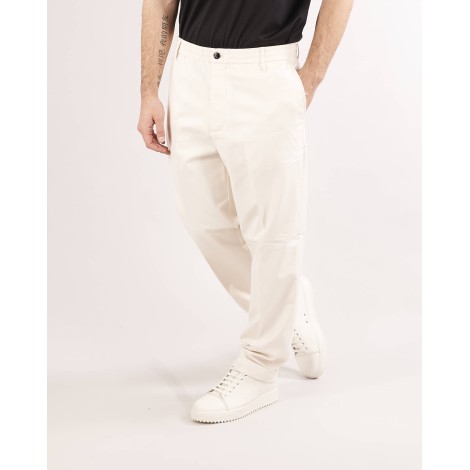 EMPORIO ARMANI Pantaloni in misto modal stretch con risvolto Emporio Armani