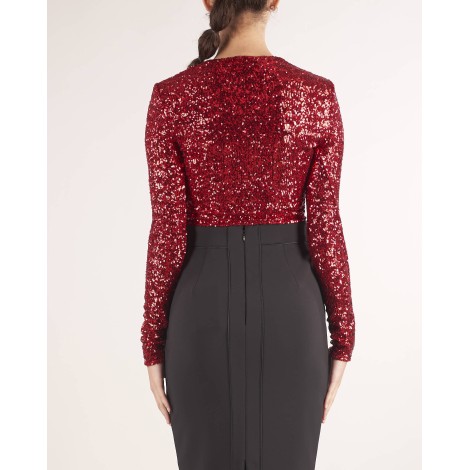 ELISABETTA FRANCHI Body in paillettes Elisabetta Franchi