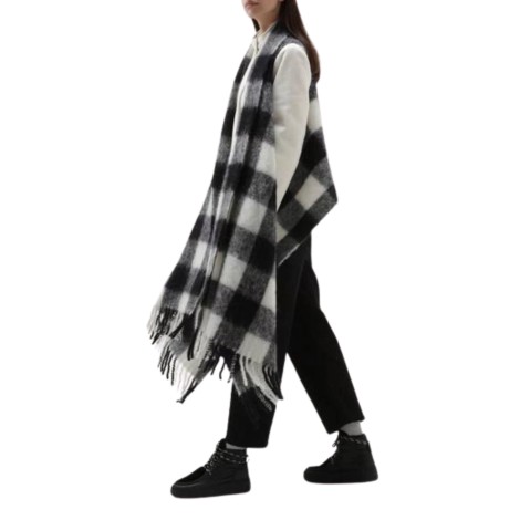 WOOLRICH buffalo cape scarf