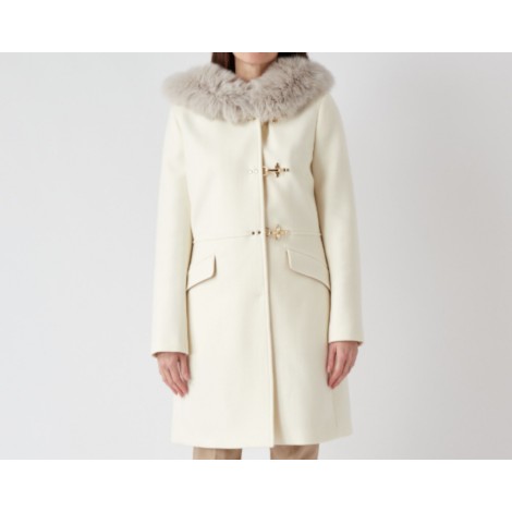 FAY CAPPOTTO CON CAPPUCCIO BIANCO NAW5445402USGLB008