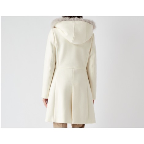 FAY CAPPOTTO CON CAPPUCCIO BIANCO NAW5445402USGLB008