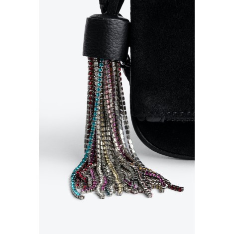 ZADIG&VOLTAIRE rock suede + strass tassel