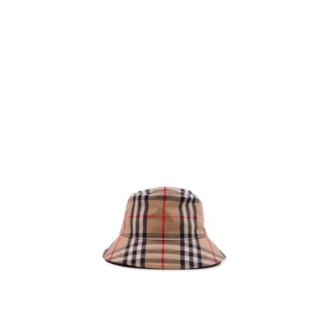 CAPPELLO IN TWILL CON MOTIVO VINTAGE CHECK