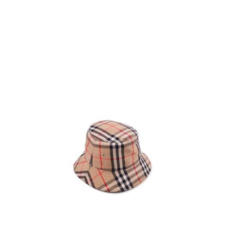 CAPPELLO IN TWILL CON MOTIVO VINTAGE CHECK