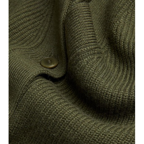 MAX MARA LEISURE CARDIGAN SIAL IN LANA VERDE