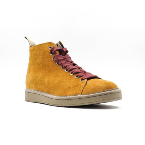 Sneakers Uomo CURRY BROWN COGNAC PANCHIC Pelle