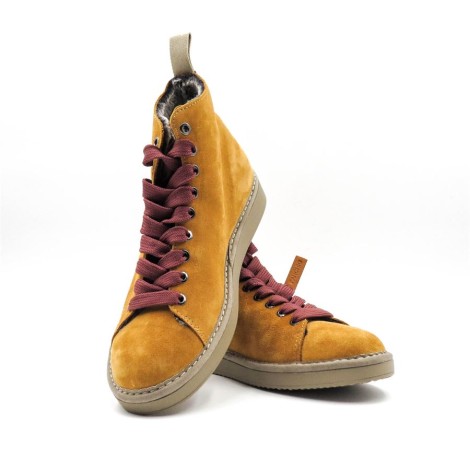 Sneakers Uomo CURRY BROWN COGNAC PANCHIC Pelle