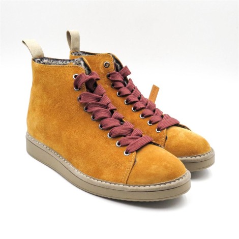 Sneakers Uomo CURRY BROWN COGNAC PANCHIC Pelle