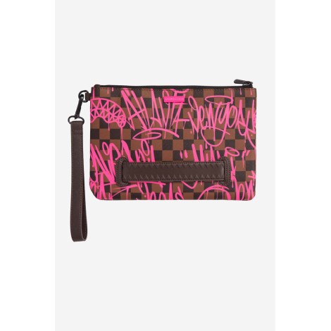 SPRAYGROUND Pochette Sharks In New York Rose Black