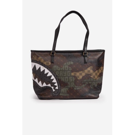 SPRAYGROUND Borsa Shopping Camo Branded Tote