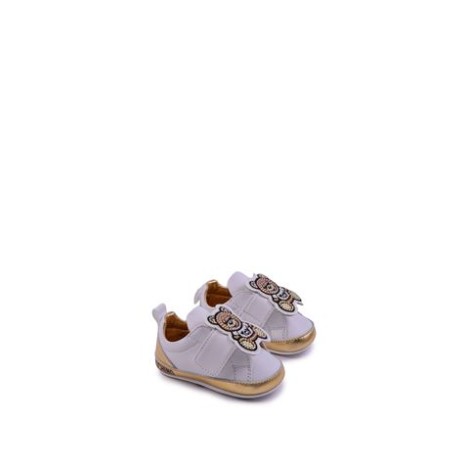 SNEAKERS IN PELLE CRYSTAL TEDDY