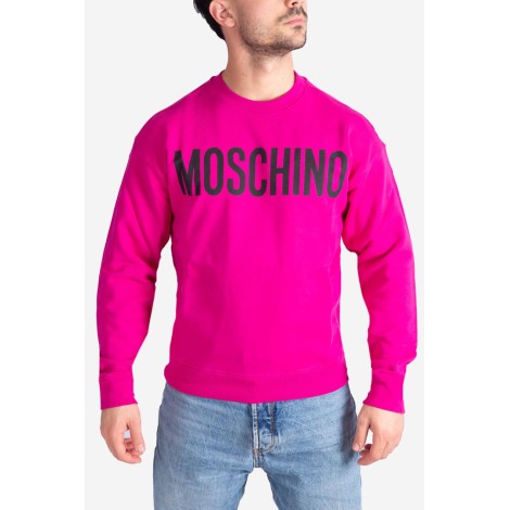 MOSCHINO Felpa in cotone con logo Moschino