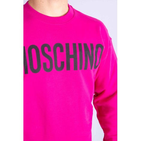 MOSCHINO Felpa in cotone con logo Moschino