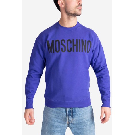 MOSCHINO Felpa in cotone con logo Moschino