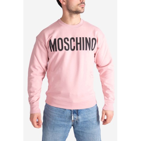 MOSCHINO Felpa in cotone con logo Moschino