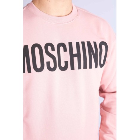 MOSCHINO Felpa in cotone con logo Moschino