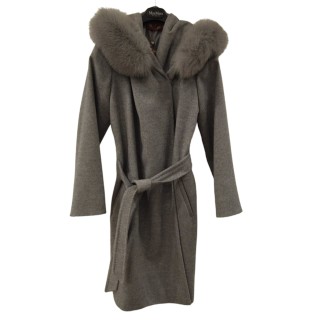 MAX MARA STUDIO CAPPOTTO 3MANGO IN LANA GRIGIO