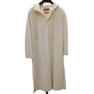 MAX MARA STUDIO CAPPOTTO GIULIA IN LANA, CACHEMIRE E SETA BIANCO 60160129600003