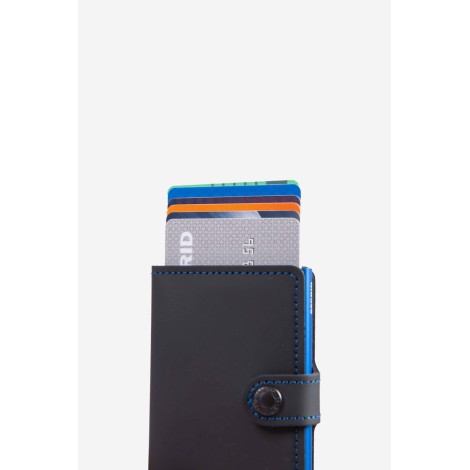 SECRID Porta carte Miniwallet Matte Black & Blue