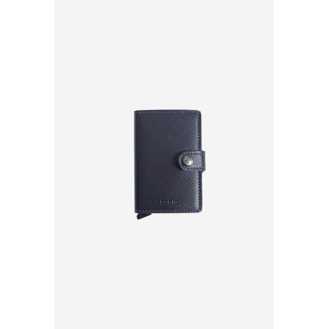 SECRID Porta carte Miniwallet Saffiano Navy