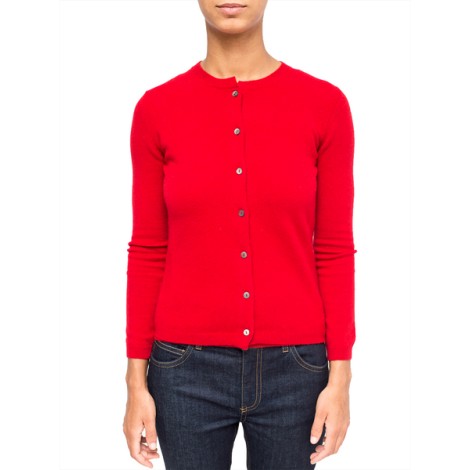 LA ROSE cashmere cardigan red