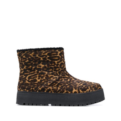 PRADA padded leopard ankle boo