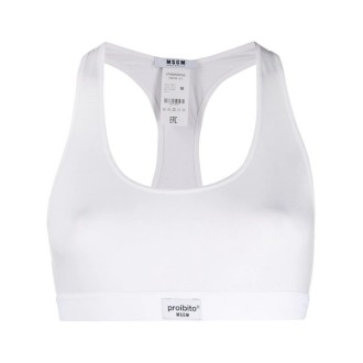 MSGM elasticated trim bra