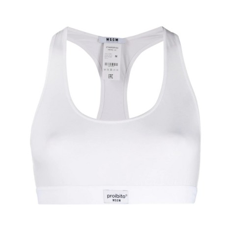 MSGM elasticated trim bra