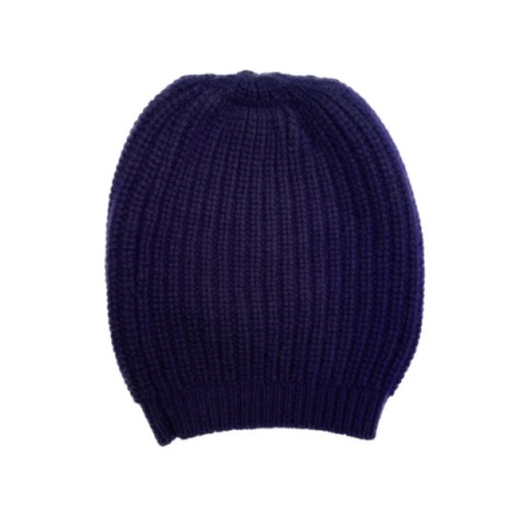 LA ROSE wool beanie blu cosmo